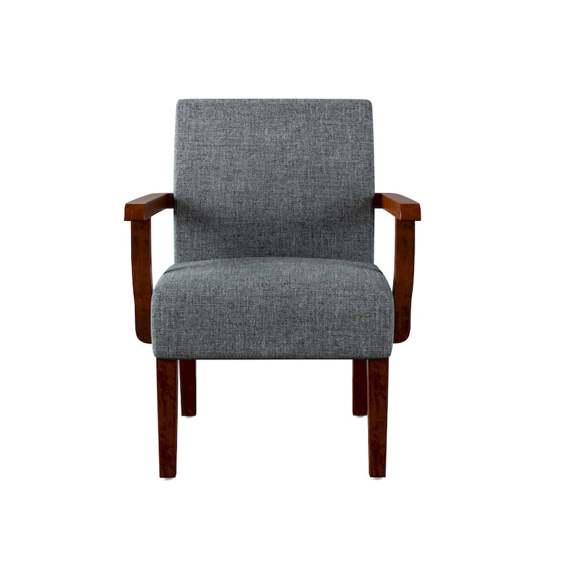 Fauteuils Gris 18.7 avec Table Ronde (Lot de 2)
