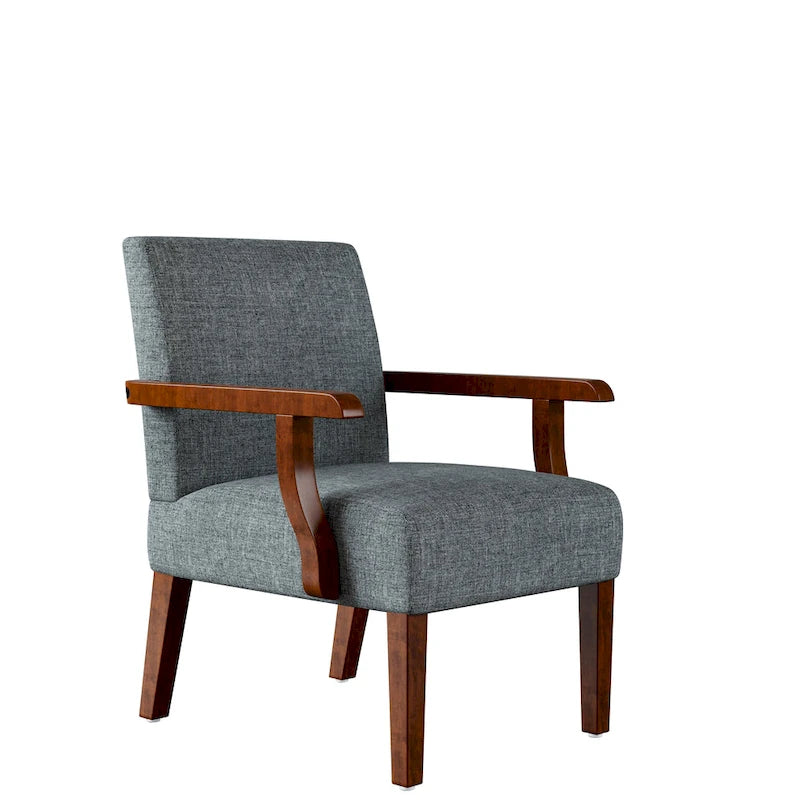 Fauteuils Gris 18.7 avec Table Ronde (Lot de 2)