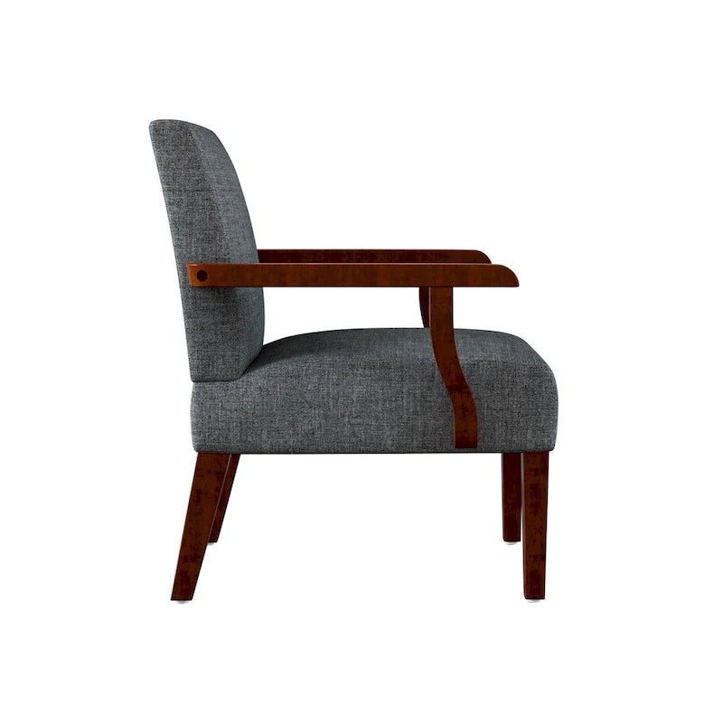 Fauteuils Gris 18.7 avec Table Ronde (Lot de 2)