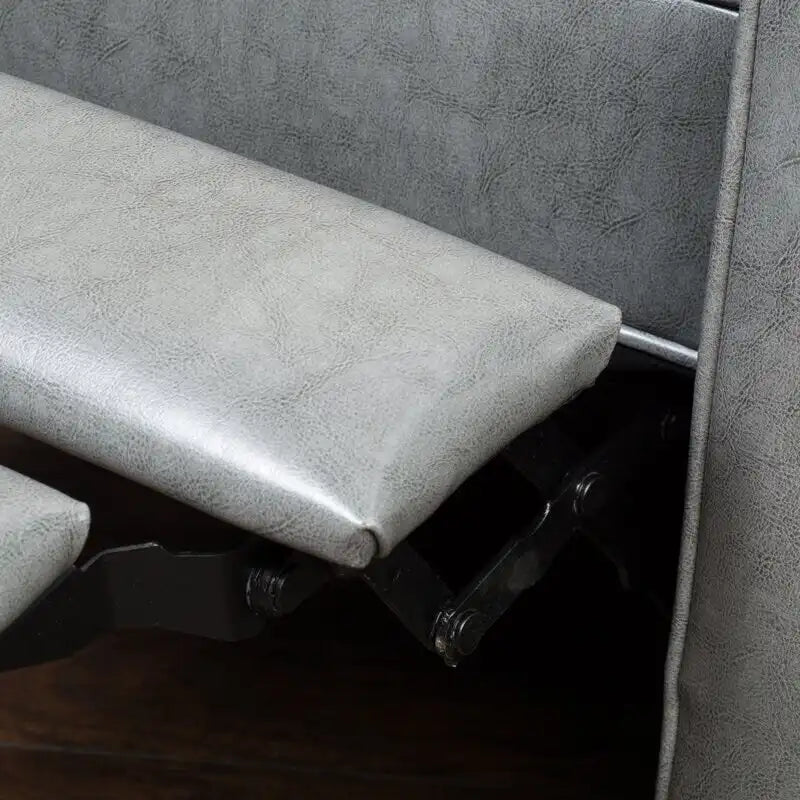Fauteuil manuel club de 26,75 po de largeur avec accoudoirs enroulés et rembourrage moelleux pour un confort ultime, gris foncé