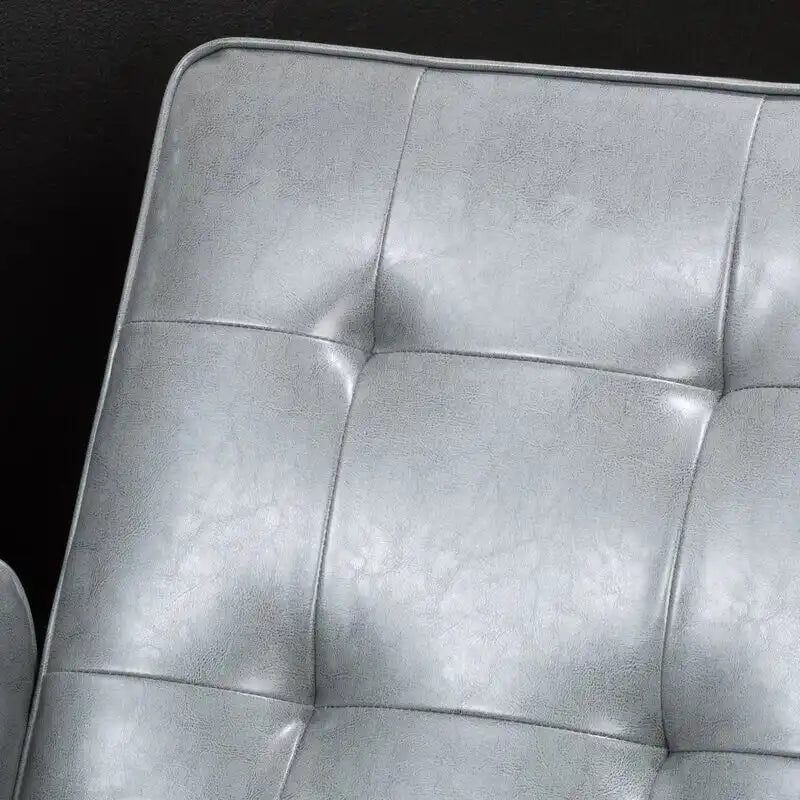 Fauteuil manuel club de 26,75 po de largeur avec accoudoirs enroulés et rembourrage moelleux pour un confort ultime, gris foncé