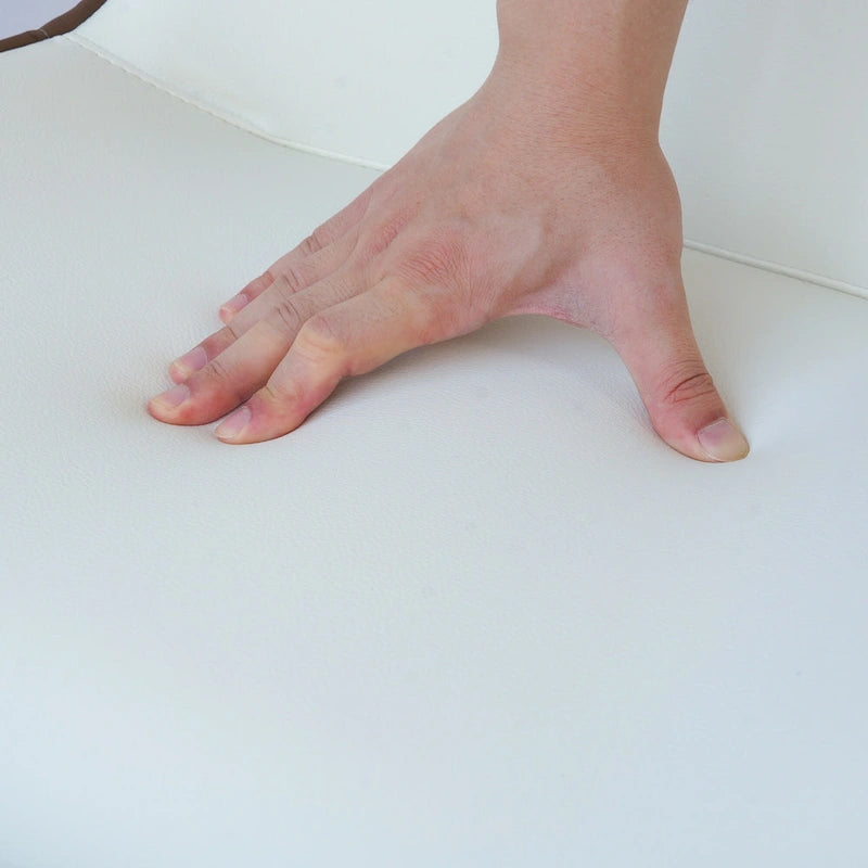 Lot de 2 chaises de salle à manger rembourrées, chaises modernes à dossier plein avec pieds en métal noir