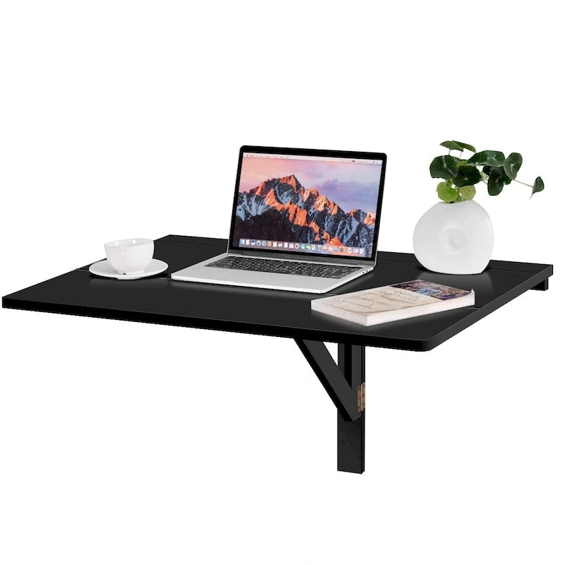 Table rabattable murale, Bureau pliant flottant, Gain de place