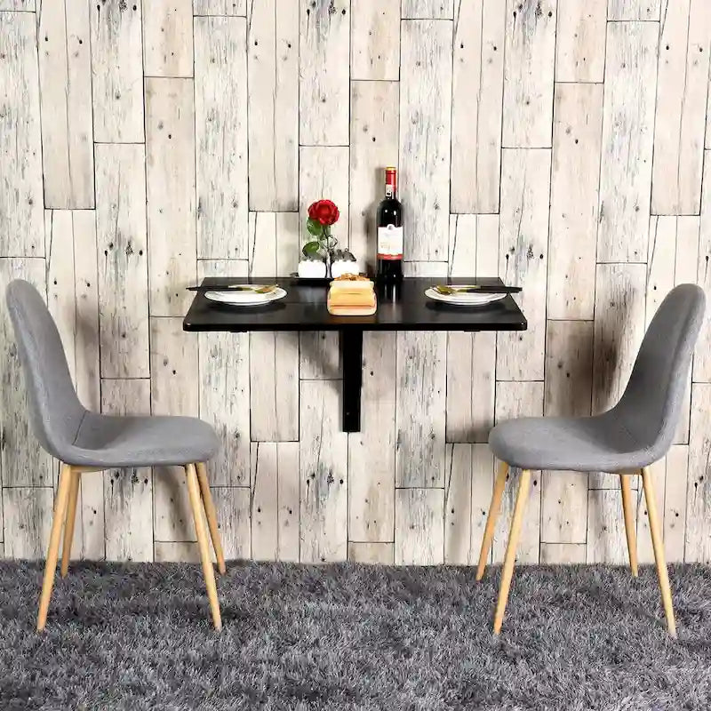Table rabattable murale, Bureau pliant flottant, Gain de place