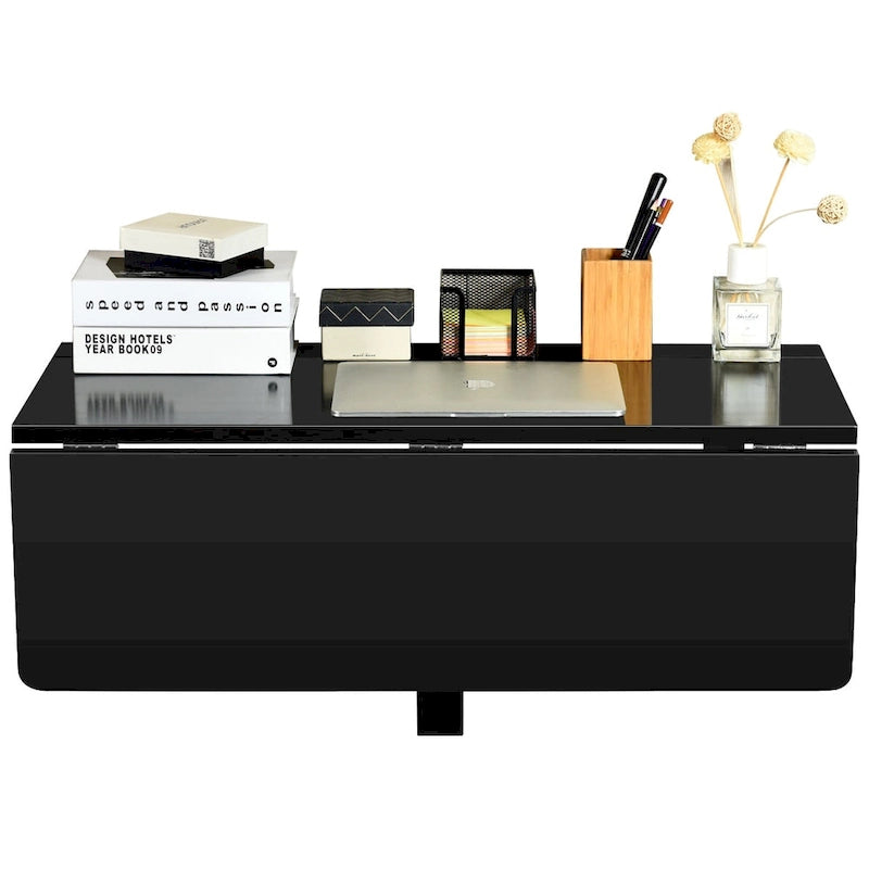 Table rabattable murale, Bureau pliant flottant, Gain de place