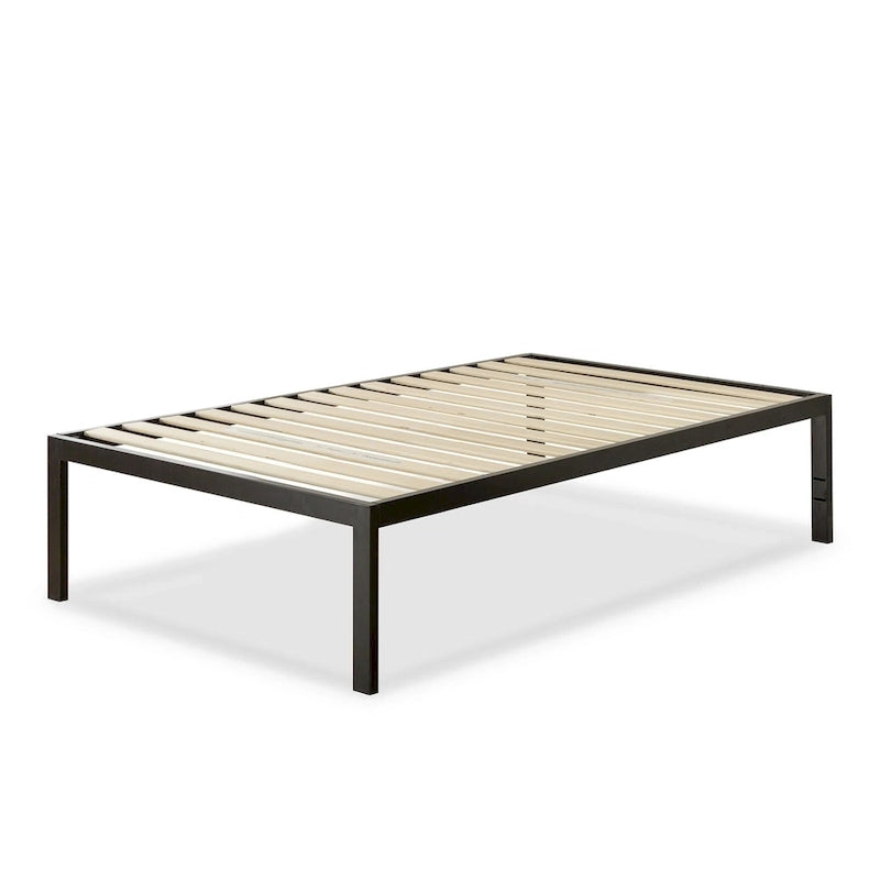 Cadre de lit plateforme en métal noir de 45,7 cm de haut
