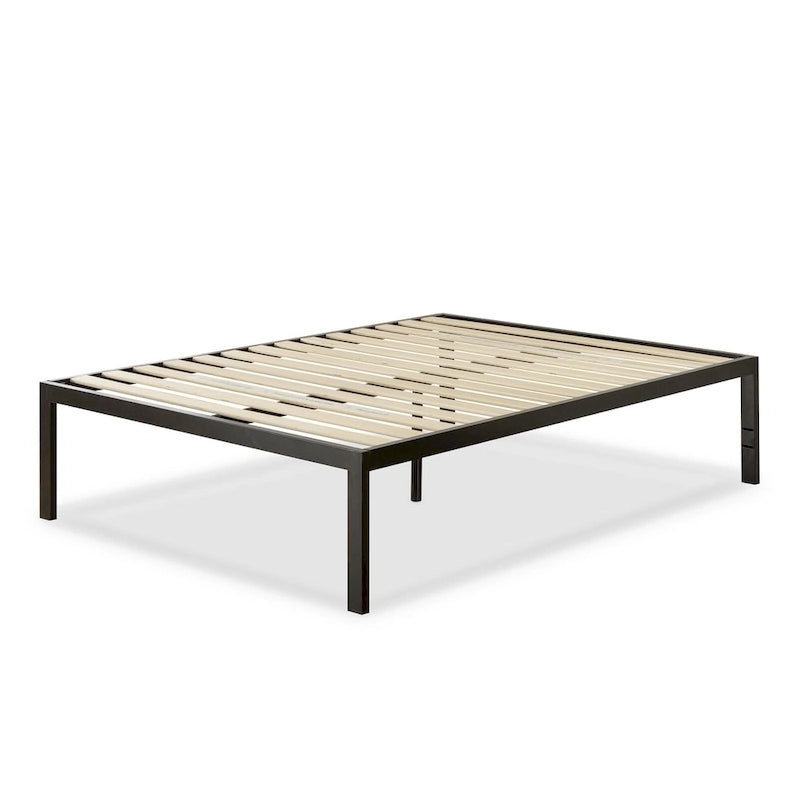Cadre de lit plateforme en métal noir de 45,7 cm de haut
