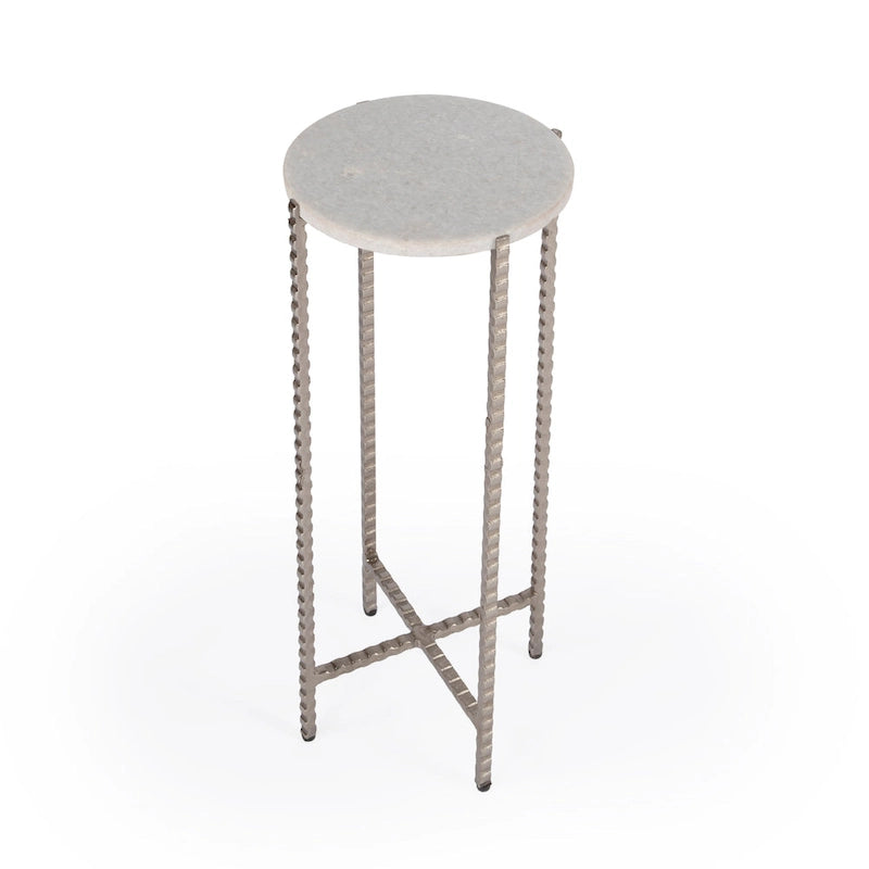 Table d'appoint à pieds croisés en granit