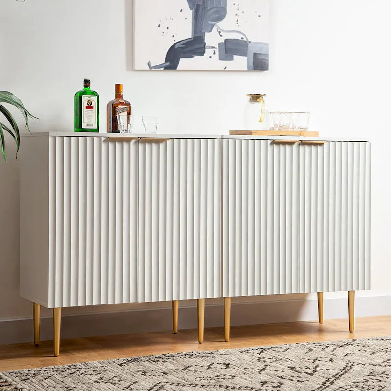 Buffet enfilade avec étagères réglables
