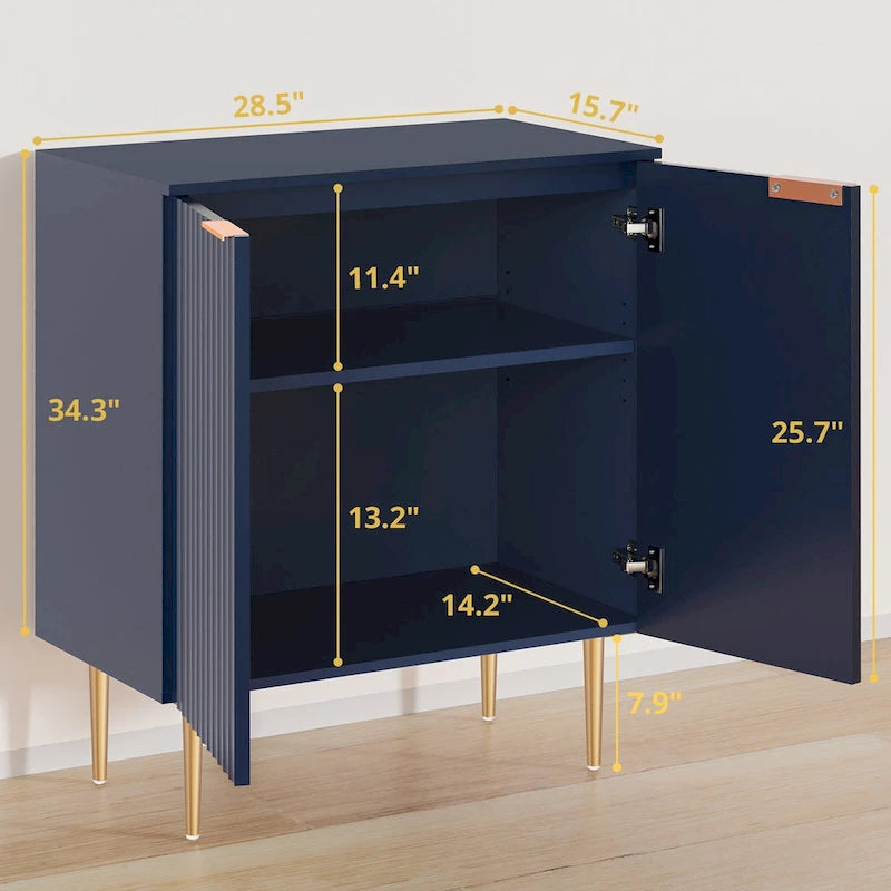 Buffet enfilade avec étagères réglables