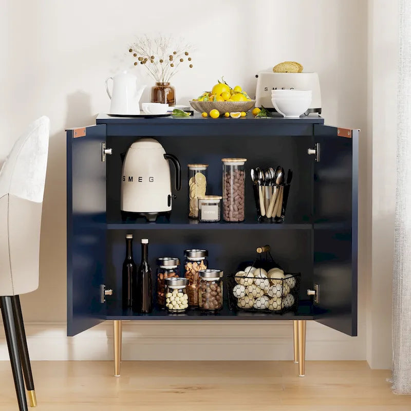 Buffet enfilade avec étagères réglables