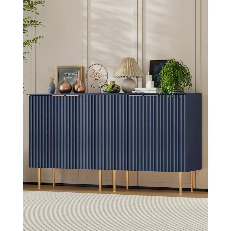 Buffet enfilade avec étagères réglables