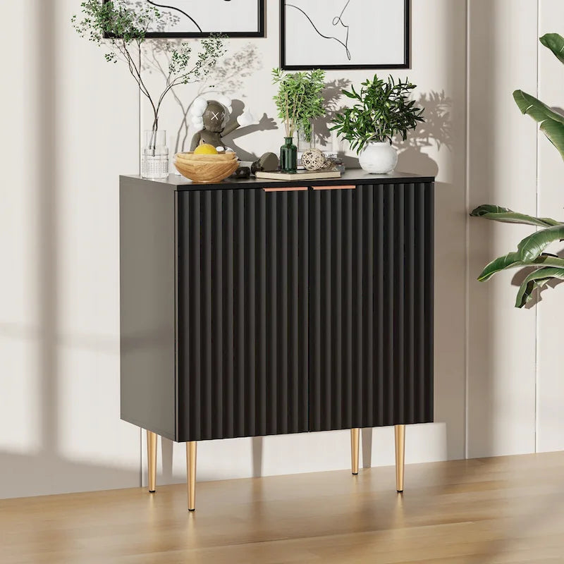 Buffet enfilade avec étagères réglables