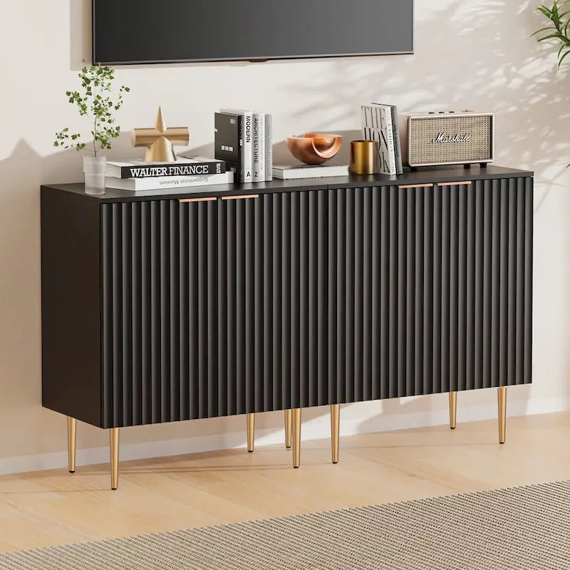 Buffet enfilade avec étagères réglables