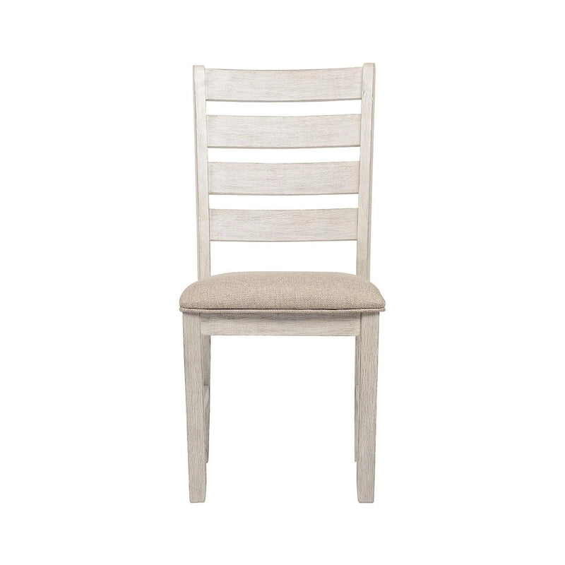 Chaises de salle à manger blanchies à la chaux (lot de 2)