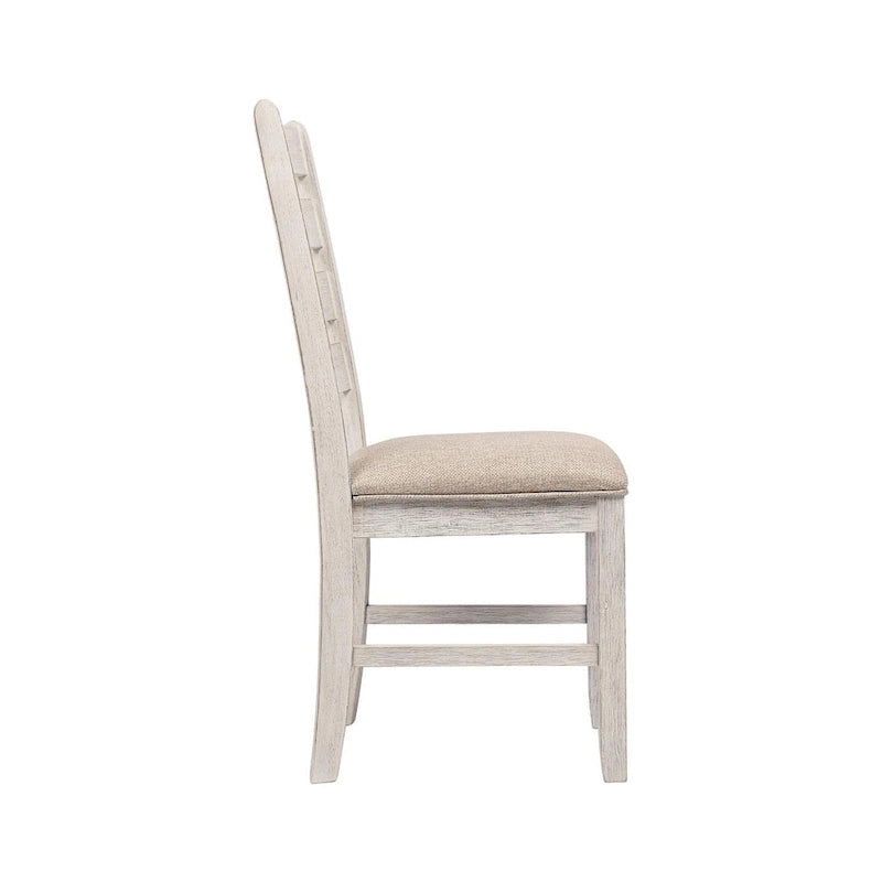 Chaises de salle à manger blanchies à la chaux (lot de 2)