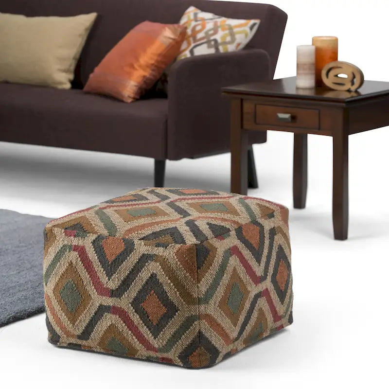 Pouf carré bohème Creativity