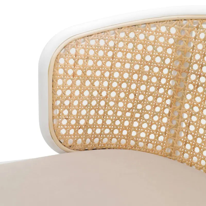 Tabouret de bar avec structure en acier thermolaqué blanc, lot de 2