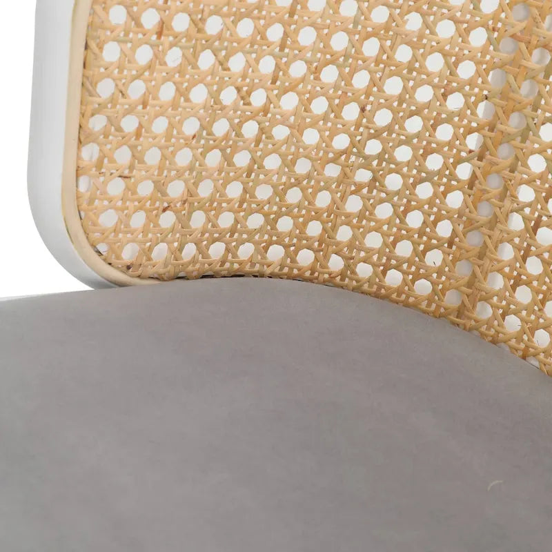 Tabouret de bar avec structure en acier thermolaqué blanc, lot de 2