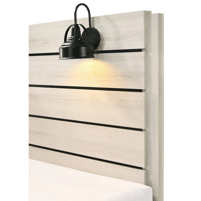Ensemble de chambre à coucher 4 pièces avec panneaux LED blancs