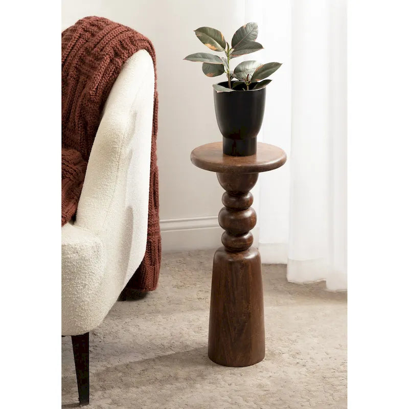 Table d'appoint créative en bois