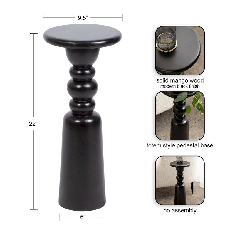 Table d'appoint créative en bois