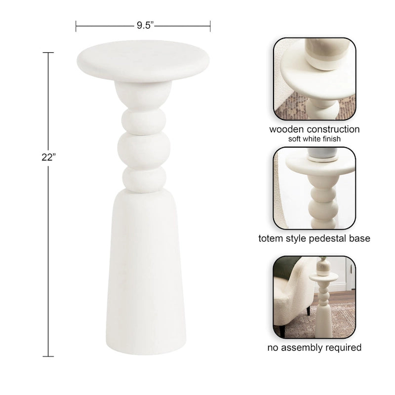 Table d'appoint créative en bois