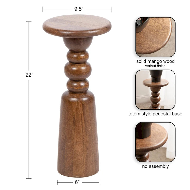 Table d'appoint créative en bois